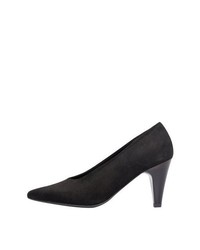 schwarze Wildleder Pumps von Bianco