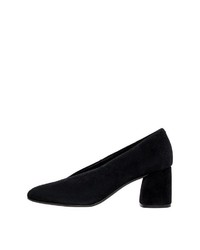 schwarze Wildleder Pumps von Bianco