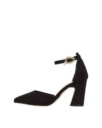 schwarze Wildleder Pumps von Bianco