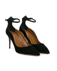 schwarze Wildleder Pumps von Aquazzura