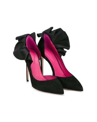 schwarze Wildleder Pumps von Oscar Tiye