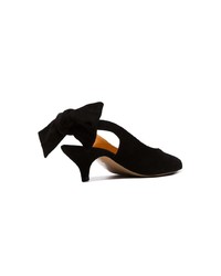 schwarze Wildleder Pumps von Ganni