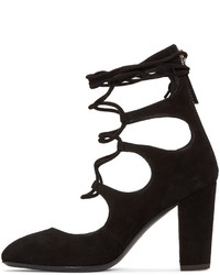 schwarze Wildleder Pumps von Giuseppe Zanotti