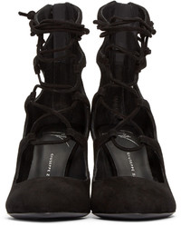 schwarze Wildleder Pumps von Giuseppe Zanotti