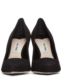 schwarze Wildleder Pumps von Miu Miu