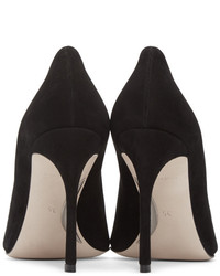 schwarze Wildleder Pumps von Miu Miu