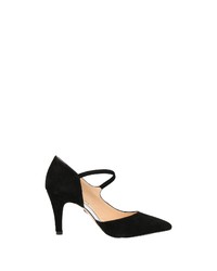 schwarze Wildleder Pumps von Caprice