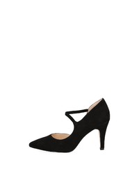 schwarze Wildleder Pumps von Caprice