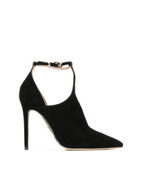 schwarze Wildleder Pumps von Cesare Paciotti