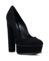 schwarze Wildleder Pumps von Casadei