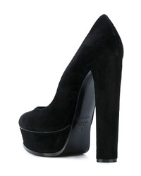 schwarze Wildleder Pumps von Casadei