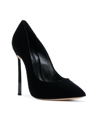 schwarze Wildleder Pumps von Casadei