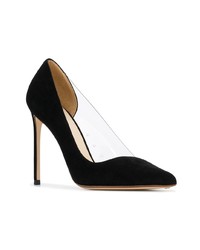 schwarze Wildleder Pumps von Francesco Russo