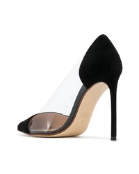 schwarze Wildleder Pumps von Francesco Russo