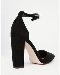 schwarze Wildleder Pumps von Asos