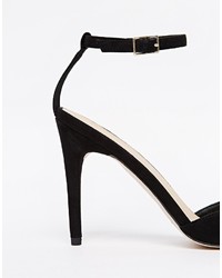 schwarze Wildleder Pumps von Asos