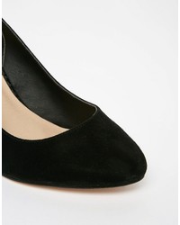 schwarze Wildleder Pumps von Asos