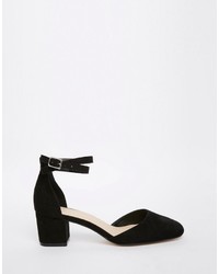 schwarze Wildleder Pumps von Asos