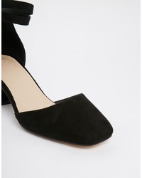 schwarze Wildleder Pumps von Asos