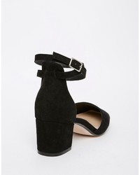 schwarze Wildleder Pumps von Asos