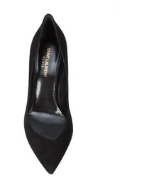 schwarze Wildleder Pumps von Saint Laurent