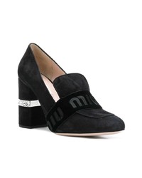 schwarze Wildleder Pumps von Miu Miu