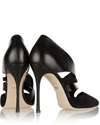 schwarze Wildleder Pumps von Sergio Rossi