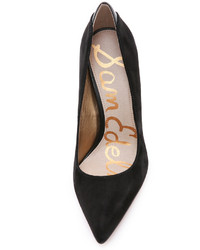 schwarze Wildleder Pumps von Sam Edelman