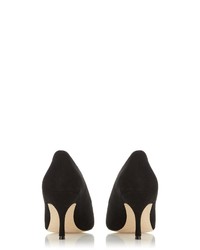 schwarze Wildleder Pumps von Dune London