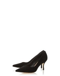 schwarze Wildleder Pumps von Dune London