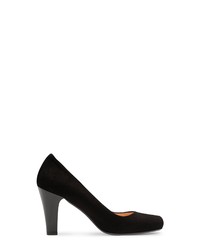 schwarze Wildleder Pumps von Evita