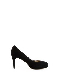 schwarze Wildleder Pumps von Evita