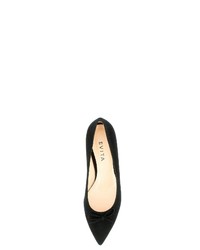 schwarze Wildleder Pumps von Evita