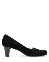 schwarze Wildleder Pumps von Evita