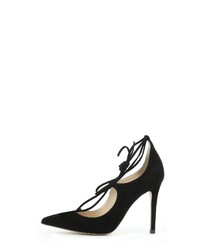 schwarze Wildleder Pumps von Evita