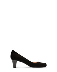 schwarze Wildleder Pumps von Evita