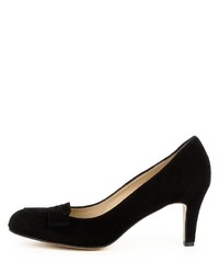 schwarze Wildleder Pumps von Evita