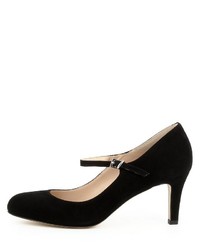 schwarze Wildleder Pumps von Evita