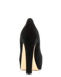 schwarze Wildleder Pumps von Evita