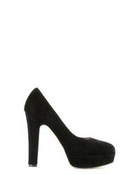 schwarze Wildleder Pumps von Evita