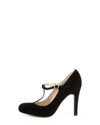 schwarze Wildleder Pumps von Evita