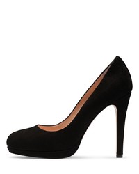 schwarze Wildleder Pumps von Evita