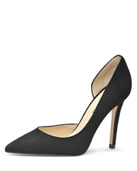 schwarze Wildleder Pumps von Evita