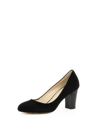 schwarze Wildleder Pumps von Evita