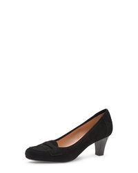 schwarze Wildleder Pumps von Evita