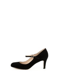 schwarze Wildleder Pumps von Evita