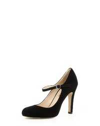 schwarze Wildleder Pumps von Evita