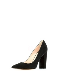 schwarze Wildleder Pumps von Evita