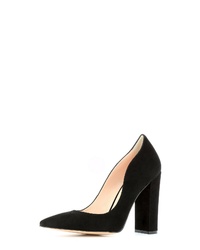 schwarze Wildleder Pumps von Evita