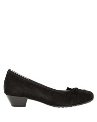 schwarze Wildleder Pumps von Gabor